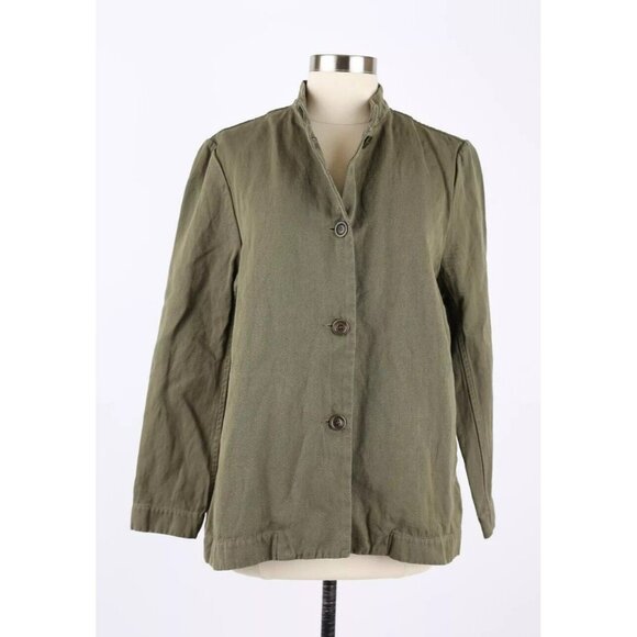 NWT Casey Casey Women's Travail Cotton Jacket SZ S Khaki Green $1,125 CURRENT - Picture 1 of 11